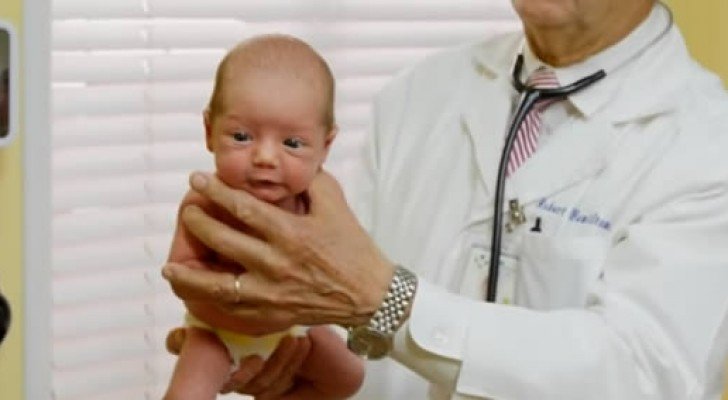 Ein Arzt zeigt eine unschlagbare Methode, damit ein Baby mit dem Schreien aufhört