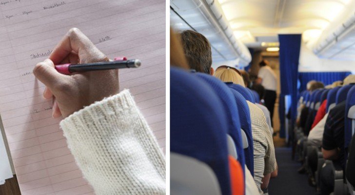Eine Flugbegleiterin findet einen Zettel im Badezimmer des Flugzeugs und versteht, dass ein Passagier in ernsthafter Gefahr ist.