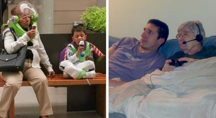Diese Fotos zeigen, dass Großeltern ALLES tun würden, um ihre Enkelkinder zum Lächeln zu bringen